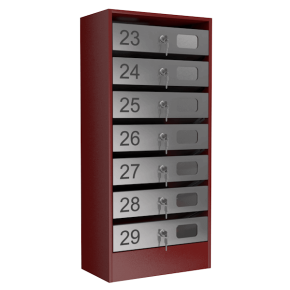 почтовый ящик семисекционный серия эталон с окошком фото