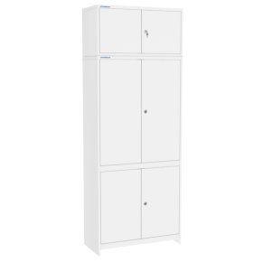 шкаф медицинский двустворчатый шмм-2 с антресолью и мастер-системой фото