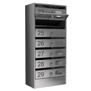 почтовый ящик 7-секционный серия эталон премиум с окошком фото