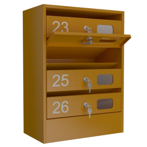 почтовый ящик 4-секционный серия эталон колор с окошком фото