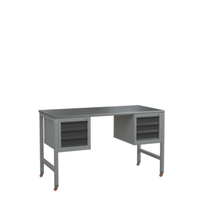 верстак 1500 с 2 подвесными тумбами и колёсами фото