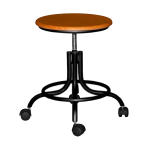 табурет мдф винтовой т01-1 оранжевый фото