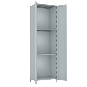 стеллаж 3000x900x600 стенки сплошные, двери сплошные, 4 яруса фото