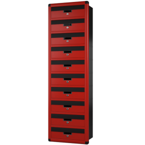 встраиваемый почтовый ящик на 10 квартир серия евро фото