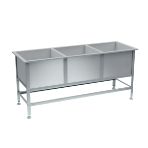 ванна моечная 3 раковины 870x2000x700 фото