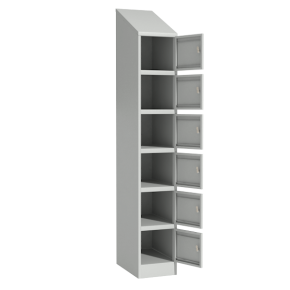 шкаф архивно-складской с наклонной крышей на 6 отделений фото