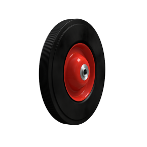 колесо с литой резиной (бескамерное) 200 мм фото