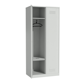 шкаф для раздевалок двухстворчатый с откидной скамьей фото