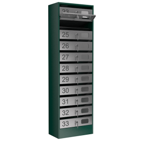 почтовый ящик 11-секционный серия эталон с окошком фото