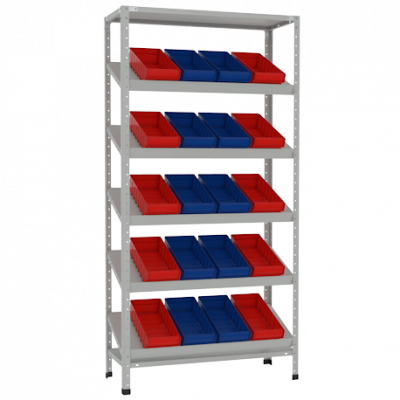 Стеллаж СТ-012 с наклонными полками