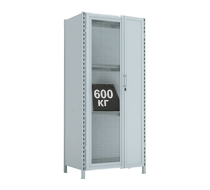 Металлические стеллажи СТ-600 с дверьми 600 кг на ярус